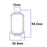 For Huawei Band 11  /  11 NFC Watch Case Hard PC Protective Cover with 12mm Button Cutouts - White - 7