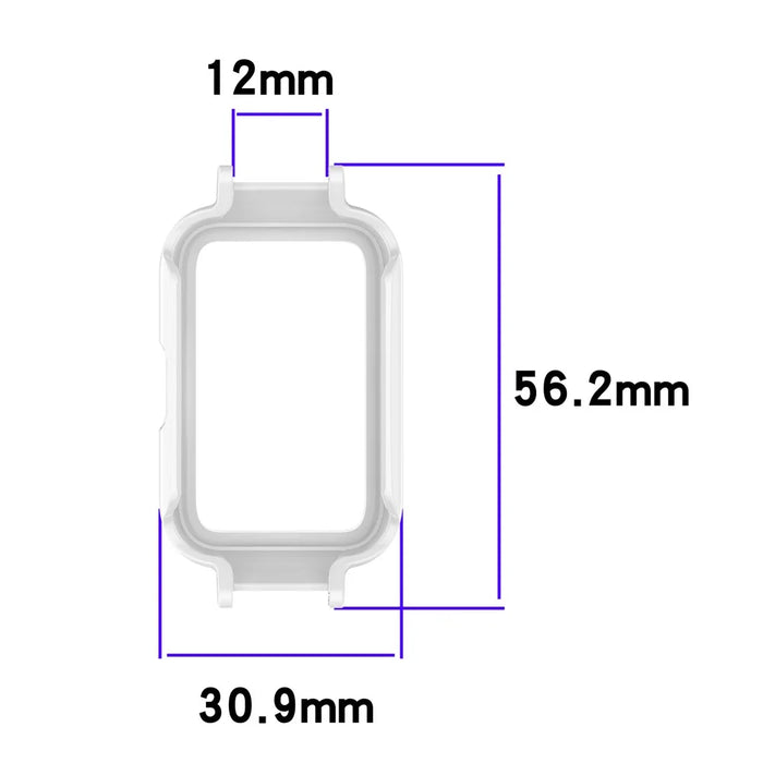 For Huawei Band 11  /  11 NFC Watch Case Hard PC Protective Cover with 12mm Button Cutouts - White - 7