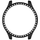 For Xiaomi Watch S5 PC Watch Protective Case Rhinestone Decor Hollow PC Watch Cover - Black - 5