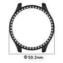 For Xiaomi Watch S5 PC Watch Protective Case Rhinestone Decor Hollow PC Watch Cover - Black - 7