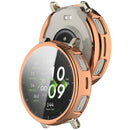 For Huami Amazfit Active 3 Premium Full Coverage TPU Watch Cover Electroplated Protective Case - Rose Gold - 3