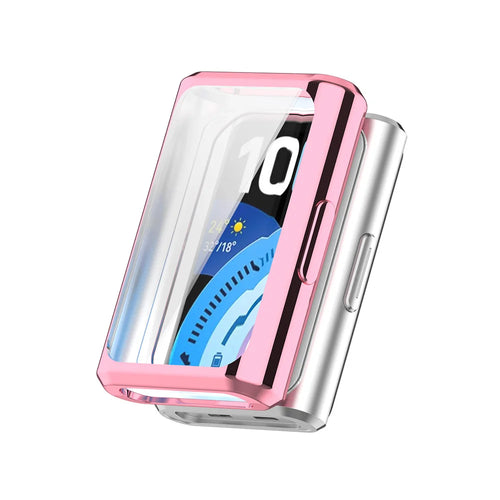 ENKAY HAT PRINCE For Huawei Band 11 Pro NFC / Huawei Band 11 Pro TPU Watch Case Electroplating Watch Cover with Screen Protector - Pink - 1