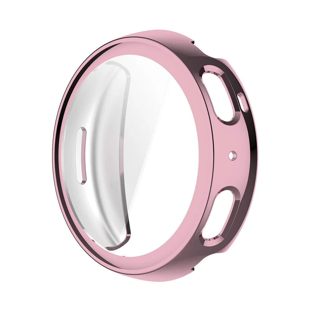 ENKAY HAT PRINCE For Huami Amazfit Active Max TPU Watch Case Electroplating Watch Cover with Screen Protector - Pink - 2