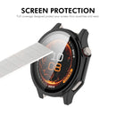 ENKAY HAT PRINCE For Oppo Watch X3 / OnePlus Watch 4 Watch Case Rubberized Hard PC Cover with Tempered Glass - Pink - 5