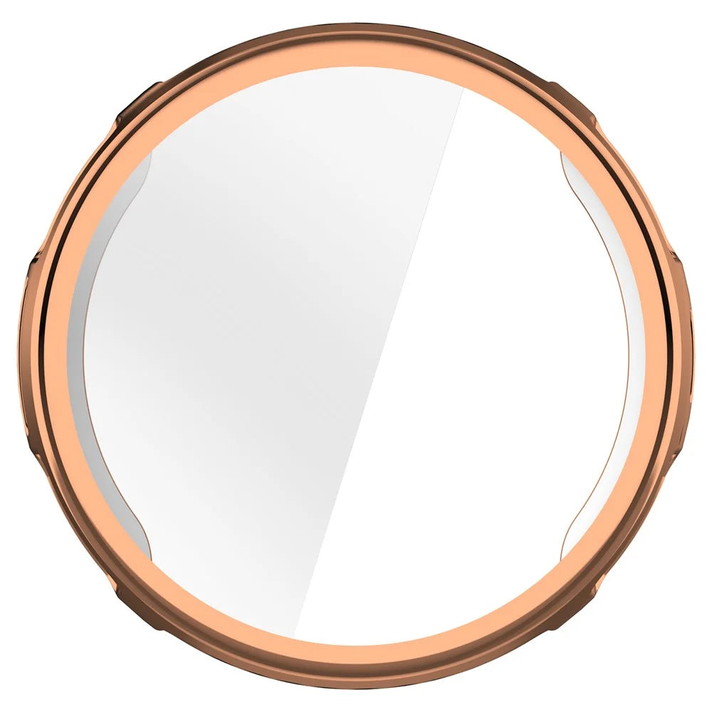 For Huami Amazfit Active 3 Premium Full Coverage TPU Watch Cover Electroplated Protective Case - Rose Gold - 4