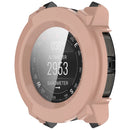 For Garmin Instinct 3 AMOLED 45mm / Instinct 3 Solar 45mm Protective Case with Tempered Glass Screen Protector PC Watch Cover - Pink - 2
