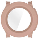 For Garmin Instinct 3 AMOLED 45mm / Instinct 3 Solar 45mm Protective Case with Tempered Glass Screen Protector PC Watch Cover - Pink - 6