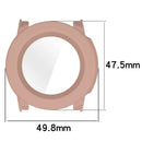 For Garmin Instinct 3 AMOLED 45mm / Instinct 3 Solar 45mm Protective Case with Tempered Glass Screen Protector PC Watch Cover - Pink - 7