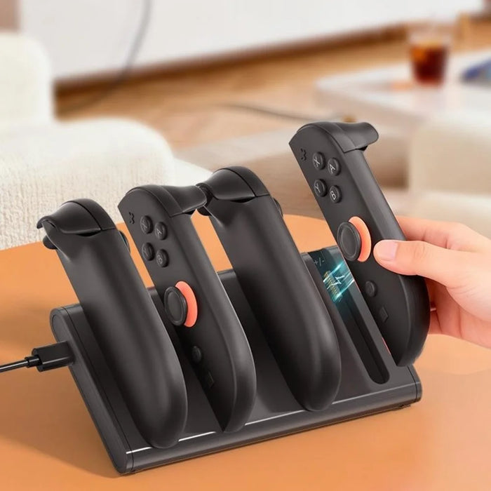 IPLAY HBS-2897 NS2 Joy-Con Charging Station for Nintendo Switch 2 4-in-1 Magnetic Charging Dock with LED Indicator - 2