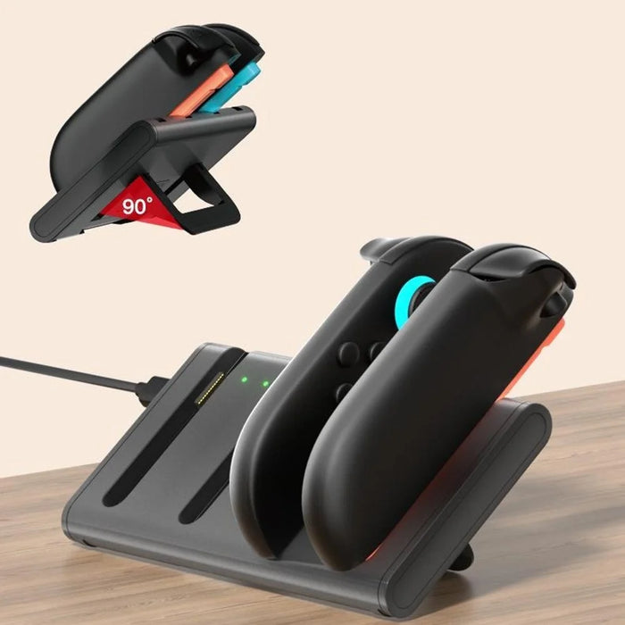 IPLAY HBS-2897 NS2 Joy-Con Charging Station for Nintendo Switch 2 4-in-1 Magnetic Charging Dock with LED Indicator - 3