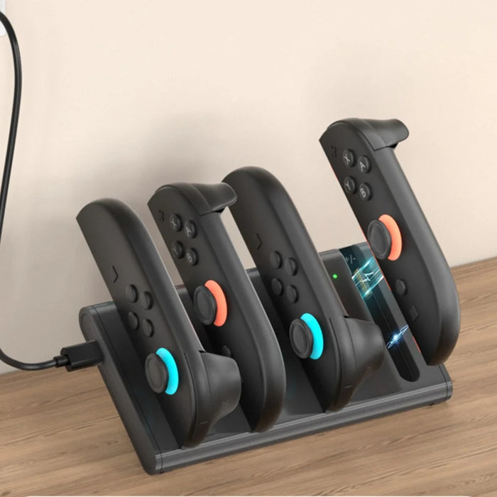 IPLAY HBS-2897 NS2 Joy-Con Charging Station for Nintendo Switch 2 4-in-1 Magnetic Charging Dock with LED Indicator - 4