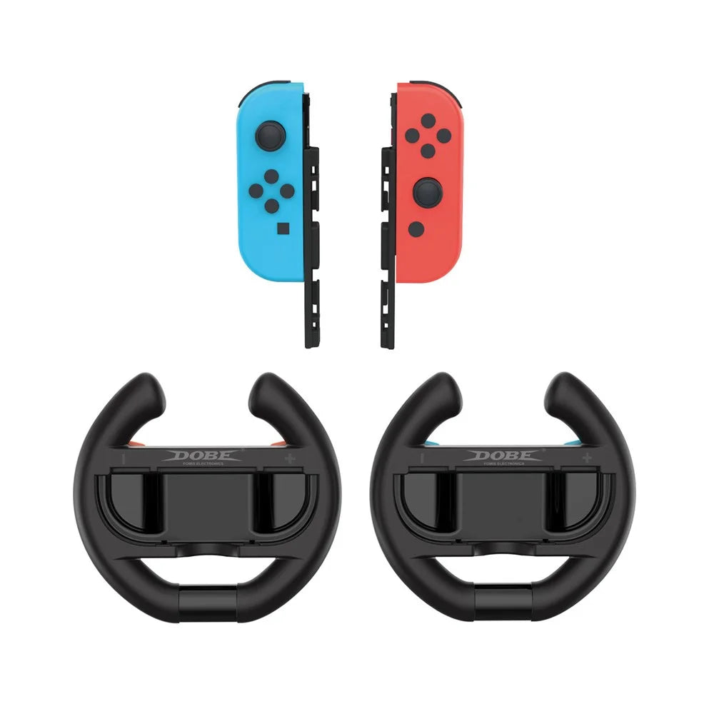 DOBE FOMIS ELECTRONICS Controller Grip and Steering Wheel Handle Kit for Nintendo Switch 2  /  Switch  /  Switch OLED - 2