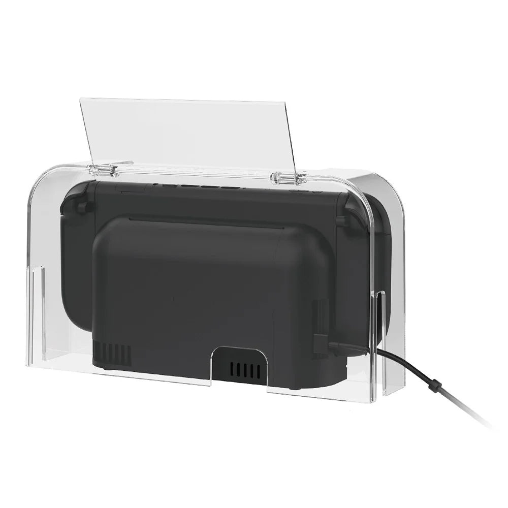DOBE FOMIS ELECTRONICS TNS-51127 Clear Dust Cover for Nintendo Switch  /  Switch 2  /  Switch OLED Flip-top Protective Case - 1