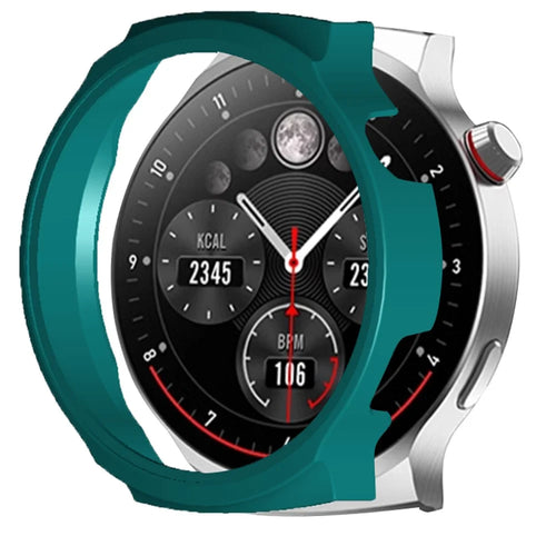 For Aigo V8 PC Watch Case Anti Scratch Hollow Half Coverage Protective Watch Cover - Midnight Green - 1