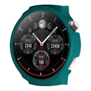 For Aigo V8 PC Watch Case Anti Scratch Hollow Half Coverage Protective Watch Cover - Midnight Green - 4