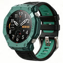 For Huami Amazfit T-Rex Ultra 2 PC Protective Cover Solid Color Armor Shell Watch Bumper Case - Midnight Green - 3