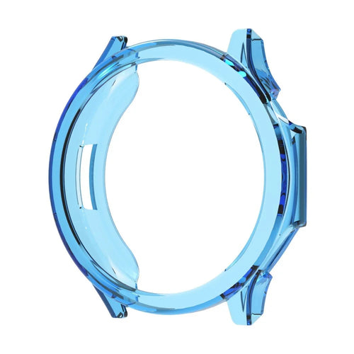 For Oppo Watch X3 Case Semi-Open TPU Protective Shell Hollow Watch Frame - Transparent Blue - 1
