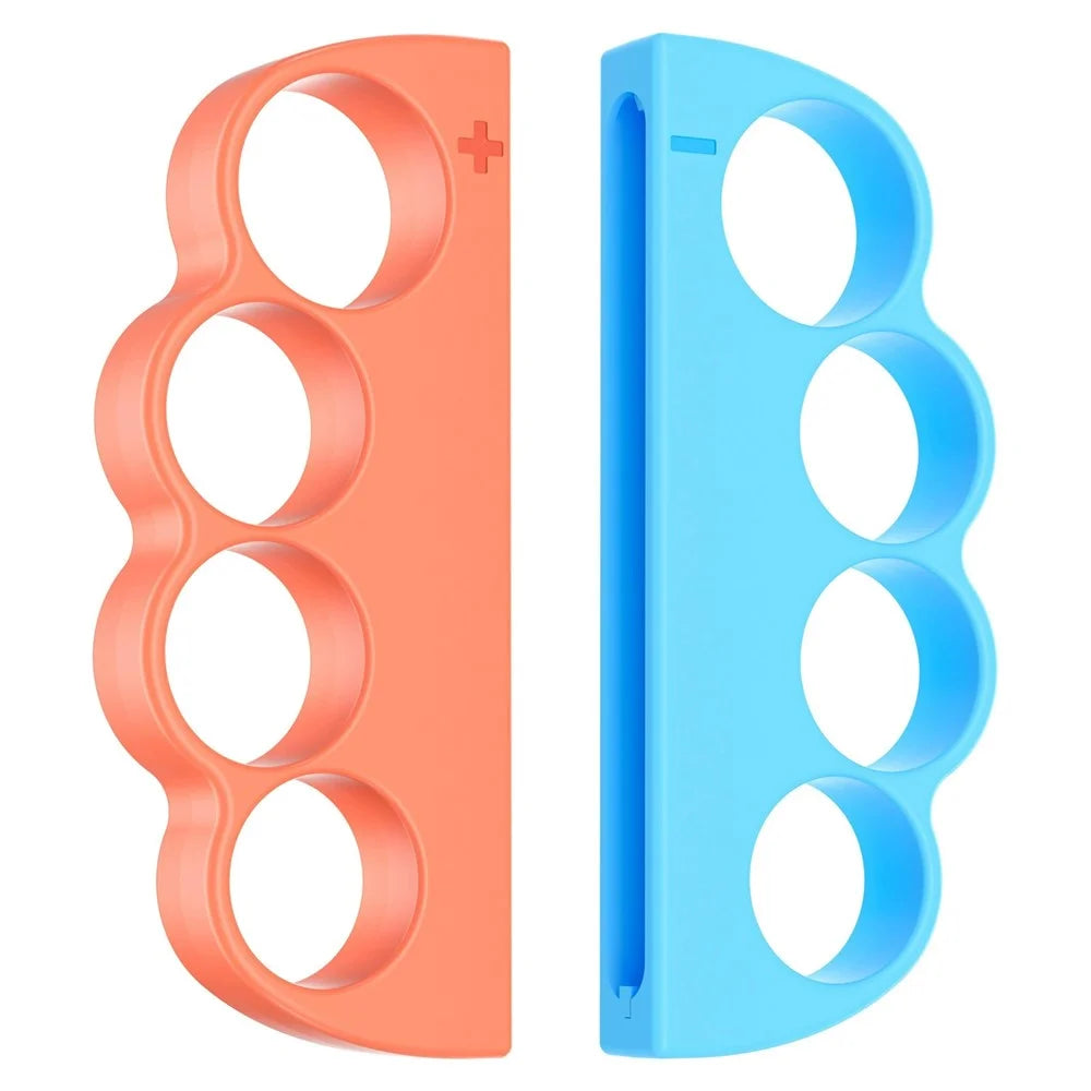 2Pcs for Nintendo Switch 2 Joy-Con Boxing Finger Clasp Left  /  Right Punch Grips ABS Knuckle Grips - Orange Blue - 1
