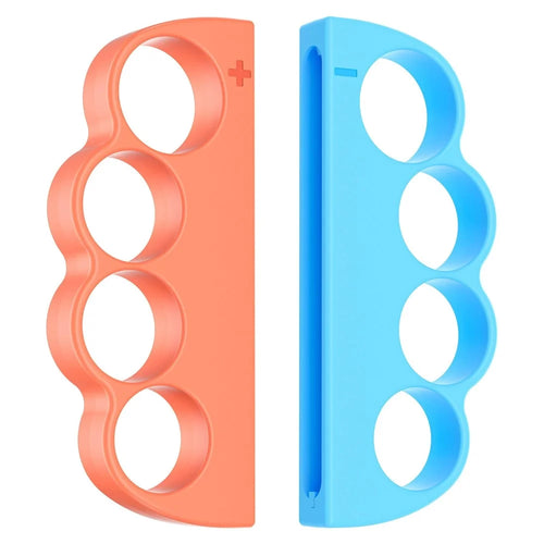2Pcs for Nintendo Switch 2 Joy-Con Boxing Finger Clasp Left  /  Right Punch Grips ABS Knuckle Grips - Orange Blue - 1