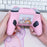 For Nintendo Switch 2 Pro Silicone Case Anti Slip Cat Ear Design Controller Protective Cover - Pink - 3