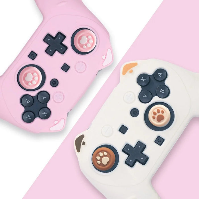 For Nintendo Switch 2 Pro Silicone Case Anti Slip Cat Ear Design Controller Protective Cover - Pink - 5