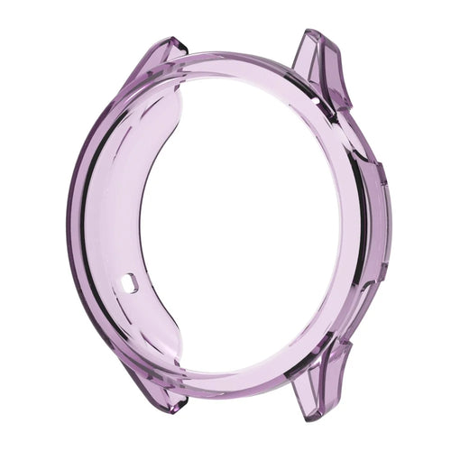 For Xiaomi Watch S5 Protective Watch Case Soft TPU Hollow Out Cover - Transparent Purple - 1