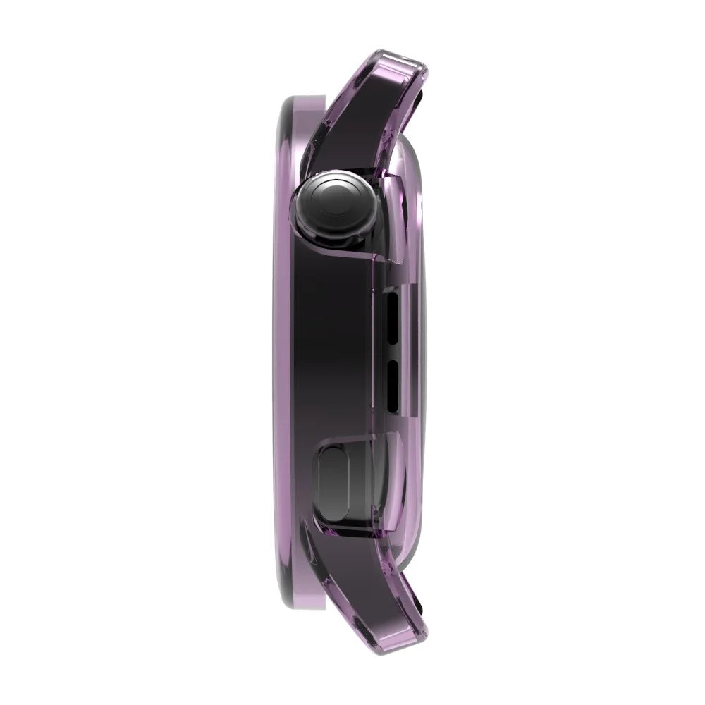 For Xiaomi Watch S5 Protective Watch Case Soft TPU Hollow Out Cover - Transparent Purple - 3