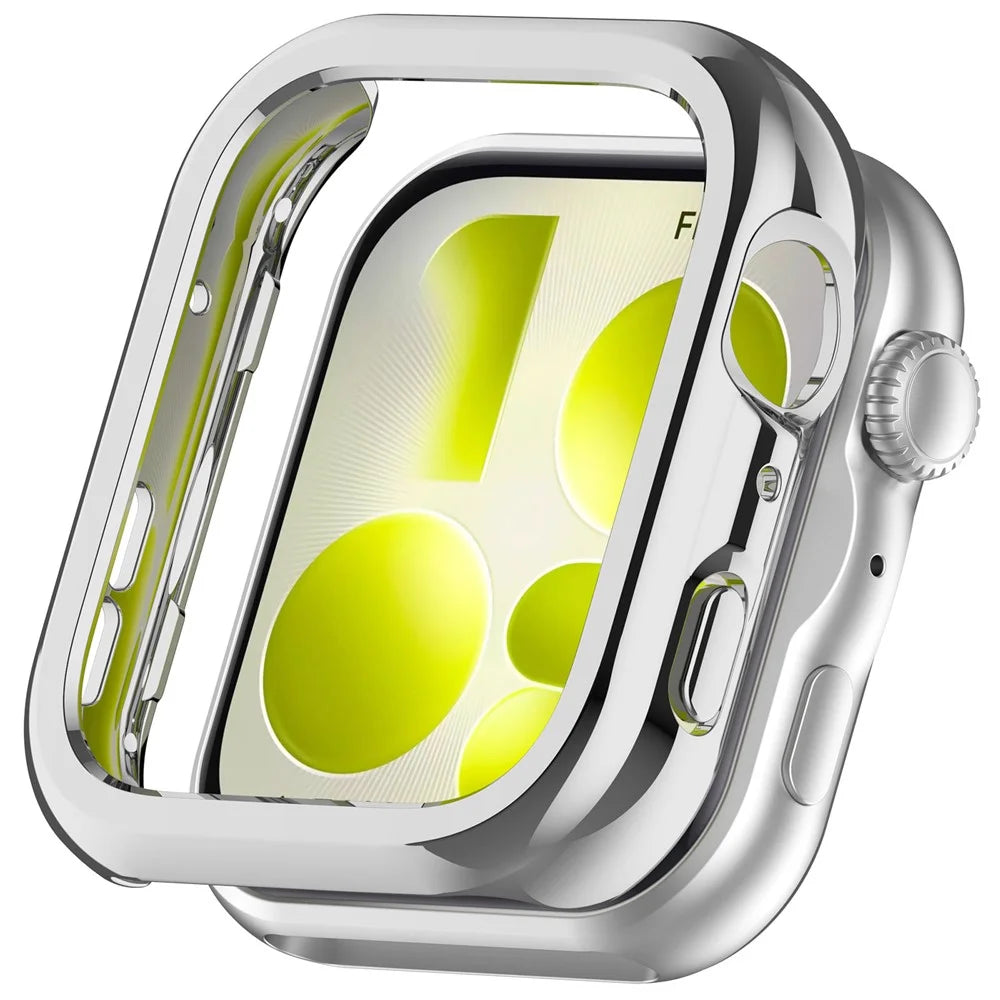 For Huawei Watch Fit 5 Pro PC Protective Case Hollow Frame Hard Shell Watch Cover - Silver - 1