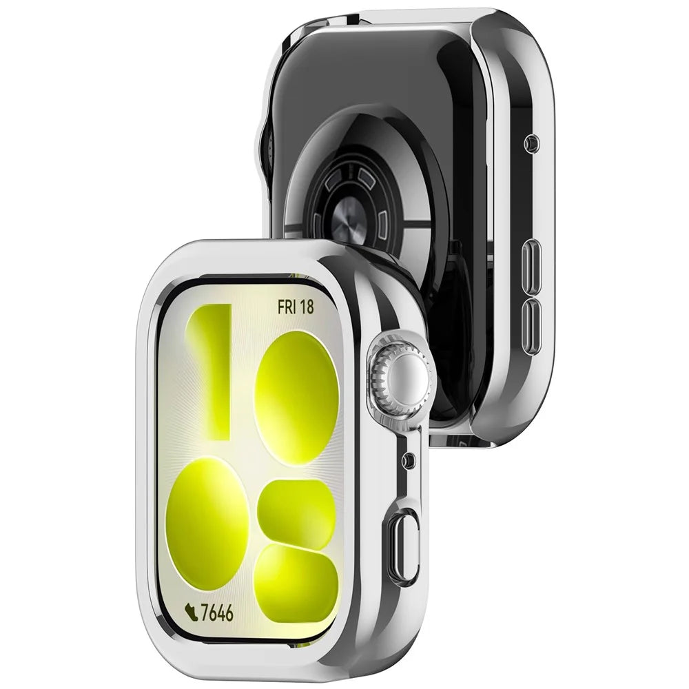 For Huawei Watch Fit 5 Pro PC Protective Case Hollow Frame Hard Shell Watch Cover - Silver - 3
