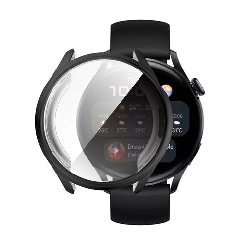 ENKAY HAT PRINCE All-round Protection Electroplating TPU Watch Case Cover for Huawei Watch 3 46mm - Black - 1