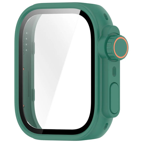 For Huawei Watch Fit 5 Pro Hard PC Watch Case with Integrated Tempered Glass Screen Film - Green - 1