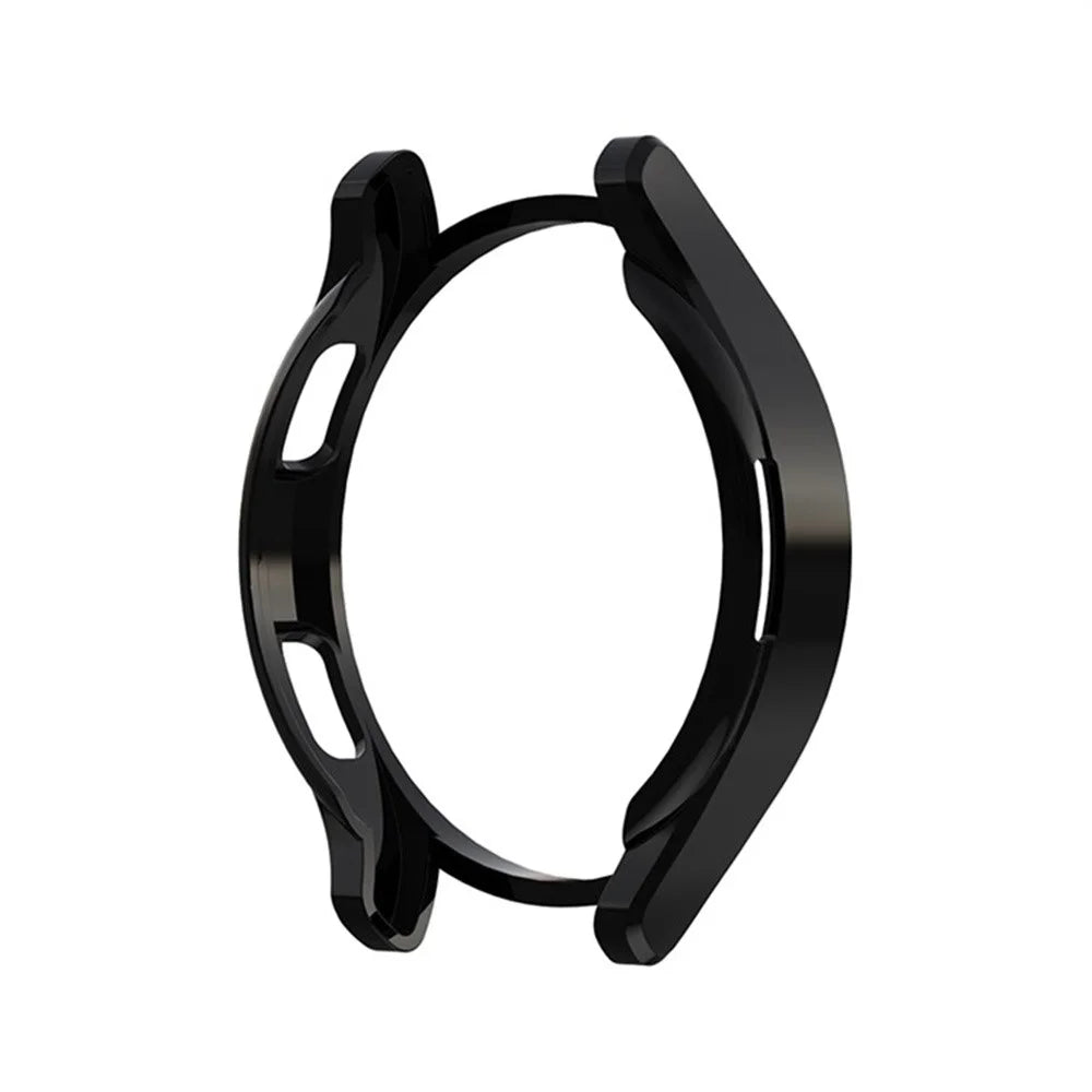 For Samsung Galaxy Watch4 Classic 46mm Soft TPU Watch Case Half Cover Electroplated Protective Cover - Black - 3