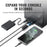 JYS SDM007 4-in-1 USB Hub 3x USB-A 3.0 + 1x USB-C 5Gbps Mini Dock for Steam Machine  /  PS5  /  PC - Black - 4