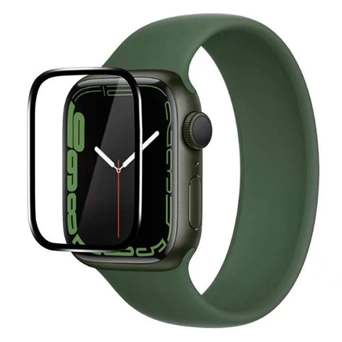 COTECI 24001 PET Screen Protector for Apple Watch Ultra 3 49mm / Ultra 2 49mm / Ultra 49mm , Soft Edge Full Coverage Film - Black - 1