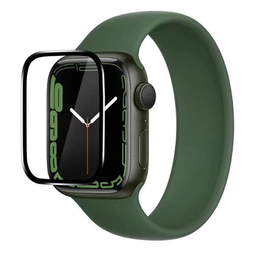 COTECI 24001 PET Screen Protector for Apple Watch SE (2025) / SE (2022) / SE (2020) / SE / Series 6 / 5 / 4 40mm Soft Edge Full Coverage Film - Black - 1
