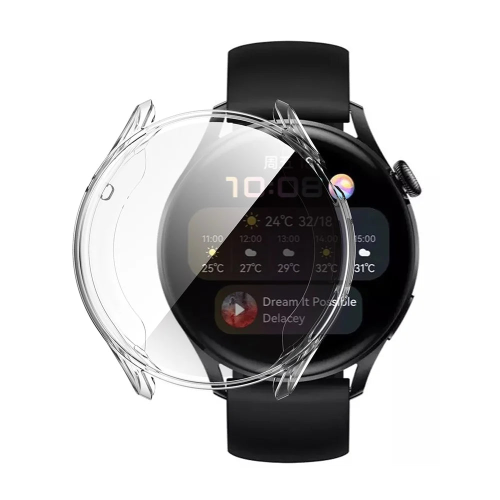 ENKAY HAT PRINCE Transparent TPU Smart Watch Case Shell for Huawei Watch 3 46mm - Transparent - 1