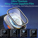 COTECI 24011 Screen Protector for Apple Watch Ultra 3 49mm / Ultra 2 49mm / Ultra 49mm Titanium Alloy Frame with Sapphire Film Full Coverage - Purple - 2