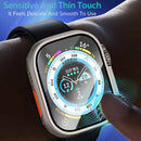 COTECI 24011 Screen Protector for Apple Watch Ultra 3 49mm / Ultra 2 49mm / Ultra 49mm Titanium Alloy Frame with Sapphire Film Full Coverage - Purple - 4