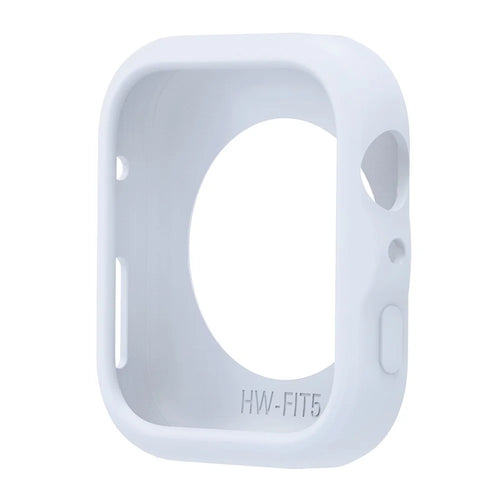 For Huawei Watch Fit 5 Silicone Case Shockproof Protective Hollow Watch Frame Cover - Baby Blue - 1
