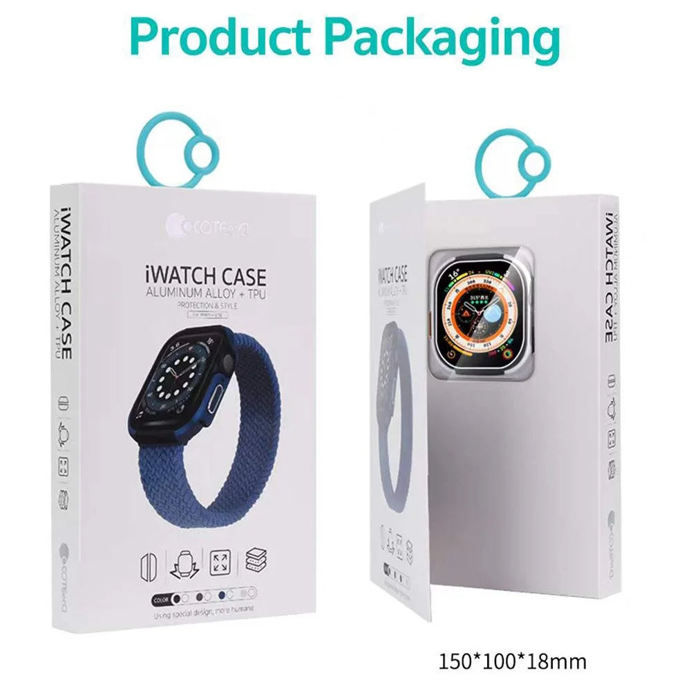 COTECI 25018 Watch Case for Apple Watch Ultra 3 / Ultra 2 / Ultra 49mm Aluminum Alloy + TPU Protective Cover - Black - 7