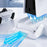 P5029 PS5  /  PS5 Pro  /  PS5 Slim  /  Standard Cooling Dock 3-Speed Fan Dual Controller Wireless Charging Station with Headset Stand - White - 4