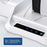 P5029 PS5  /  PS5 Pro  /  PS5 Slim  /  Standard Cooling Dock 3-Speed Fan Dual Controller Wireless Charging Station with Headset Stand - White - 7