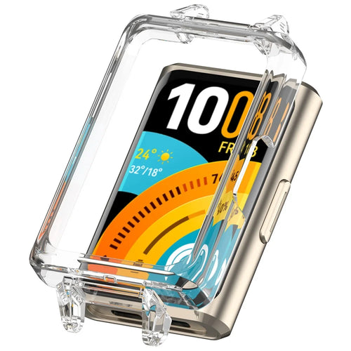 For Huawei Band 11 Pro Watch Case Hollow PC Watch Protective Cover - Transparent - 1