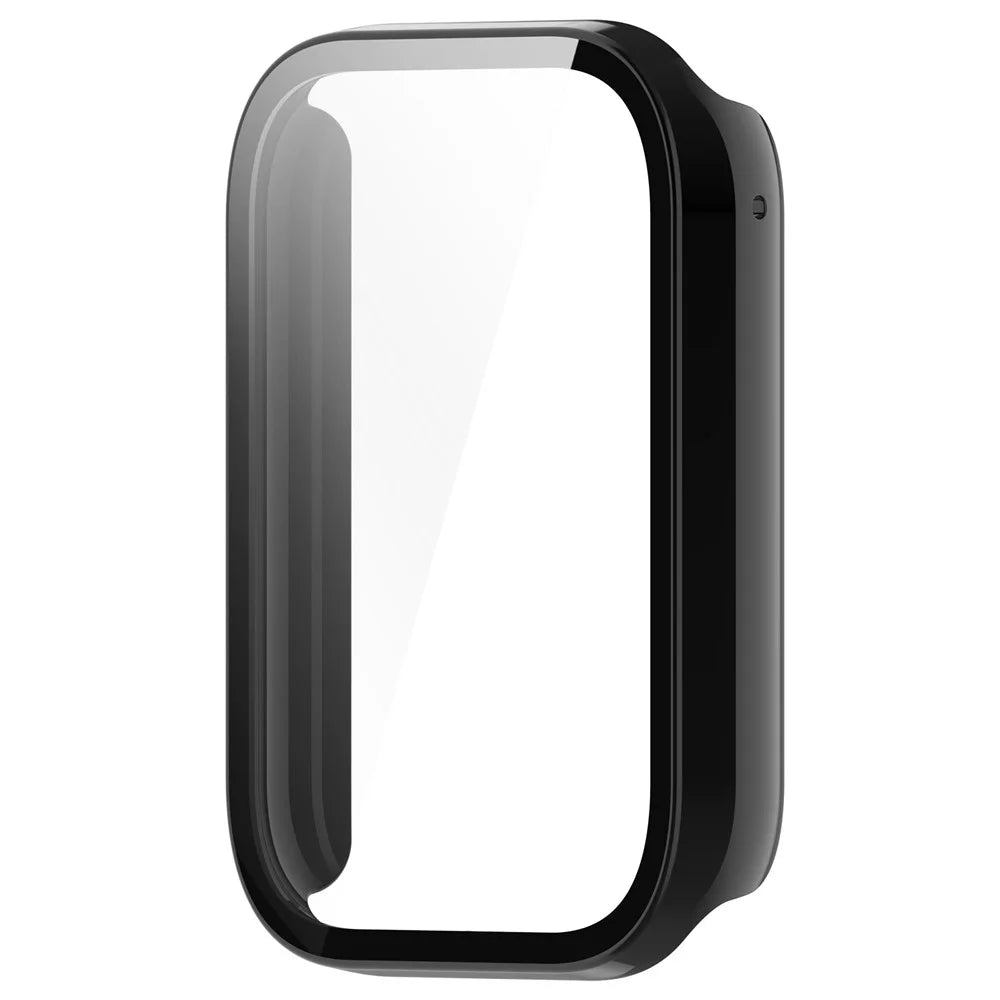 For Xiaomi Smart Band 10 Pro (Ceramic Edition) Protective Case with Tempered Glass Screen Protector PC Watch Cover - Black - 4