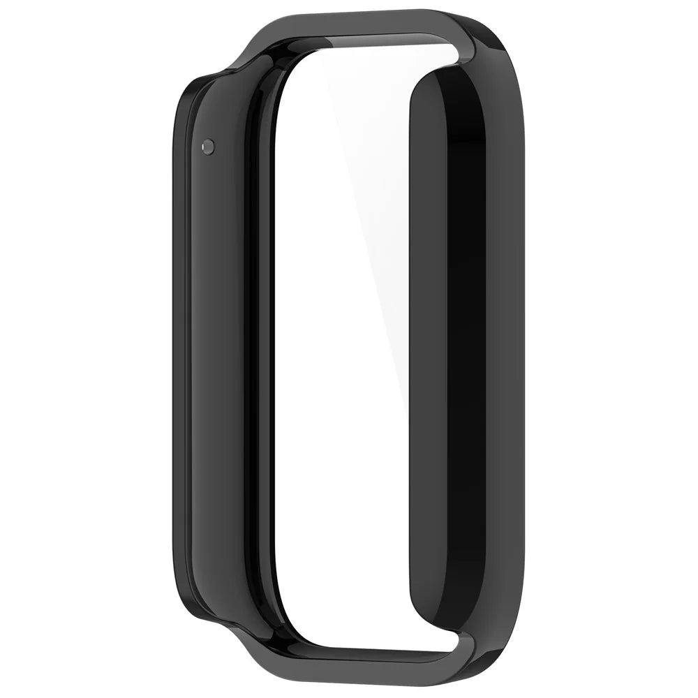 For Xiaomi Smart Band 10 Pro (Ceramic Edition) Protective Case with Tempered Glass Screen Protector PC Watch Cover - Black - 5