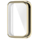 For Xiaomi Smart Band 10 Pro (Standard Edition) TPU Watch Case Full Coverage Protective Cover with Screen Protector - Electroplated Light Gold - 5