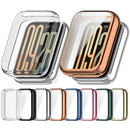 For Xiaomi Smart Band 10 Pro (Standard Edition) TPU Watch Case Full Coverage Protective Cover with Screen Protector - Electroplated Light Gold - 7