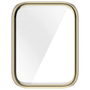 For Xiaomi Smart Band 10 Pro (Ceramic Edition) TPU Watch Case Full Coverage Protective Cover with Screen Protector - Electroplated Light Gold - 6