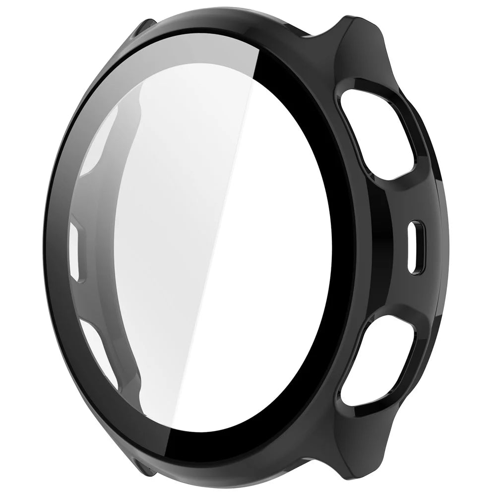 For Huami Amazfit Cheetah 2 Pro Protective Case with Tempered Glass Screen Protector PC Watch Cover - Black - 4