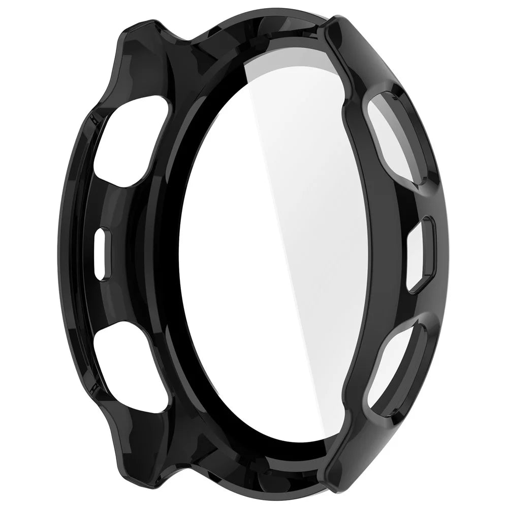For Huami Amazfit Cheetah 2 Pro Protective Case with Tempered Glass Screen Protector PC Watch Cover - Black - 5